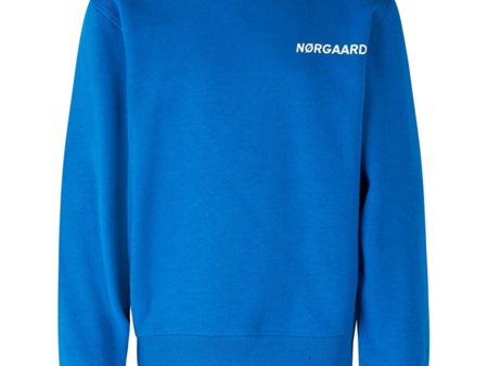 Mads Nørgaard Organic Sweat Solo Collegegenser Snorkel Blue Supply