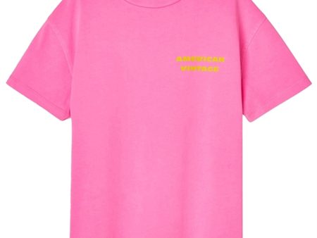 American Vintage T-Shirt Fizvalley Fluo Pink Supply