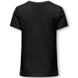 Kids ONLY Black Smil Happy T-Shirt For Sale