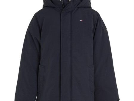 Tommy Hilfiger Essential Parka Jakke Desert Sky Supply