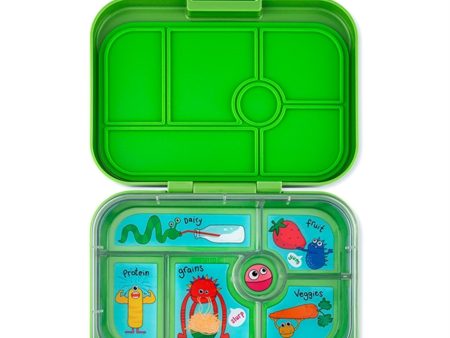 Yumbox Original 6 Rum Matboks Matcha Green Funny Monsters Discount