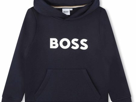 Hugo Boss Navy Hettegenser For Discount