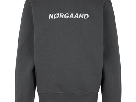 Mads Nørgaard Organic Sweat Solo Collegegenser Asphalt For Sale