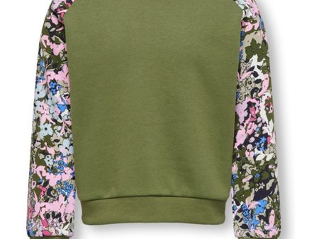 kids only Winter Moss Camo Flower Anna Raglan Collegegenser AOP Supply