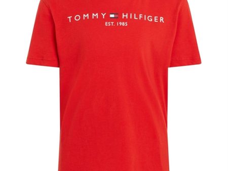 Tommy Hilfiger Essential T-Shirt Deep Crimson Online Hot Sale