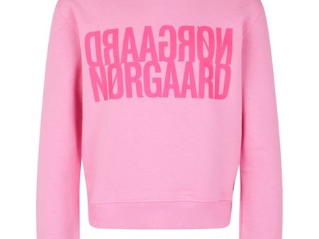 Mads Nørgaard Organic Sweat Talinka Collegegenser Begonia Pink For Cheap