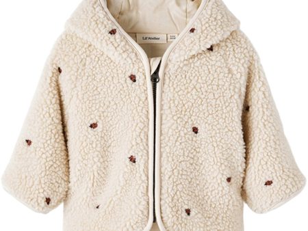 Lil Atelier Fog Nalo Loose Sherpa Jakke Cheap