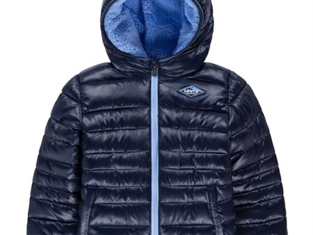 Levi s Sherpa Lined Puffer Jakke Dress Blues Supply