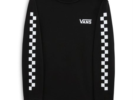 VANS Exposition Check Crew Collegegenser Black For Cheap