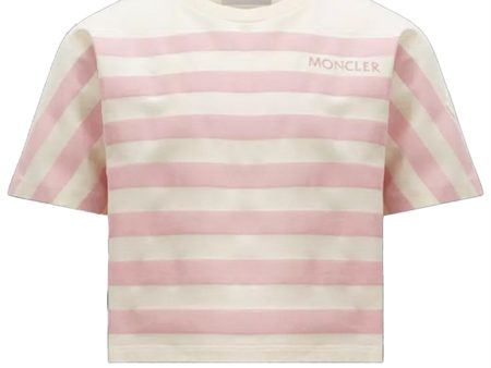 Moncler T-Shirt Beige Cheap